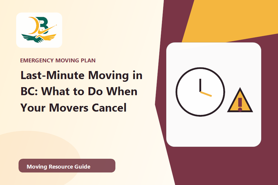 Last-Minute Moving in BC: What to Do When Your Movers Cancel