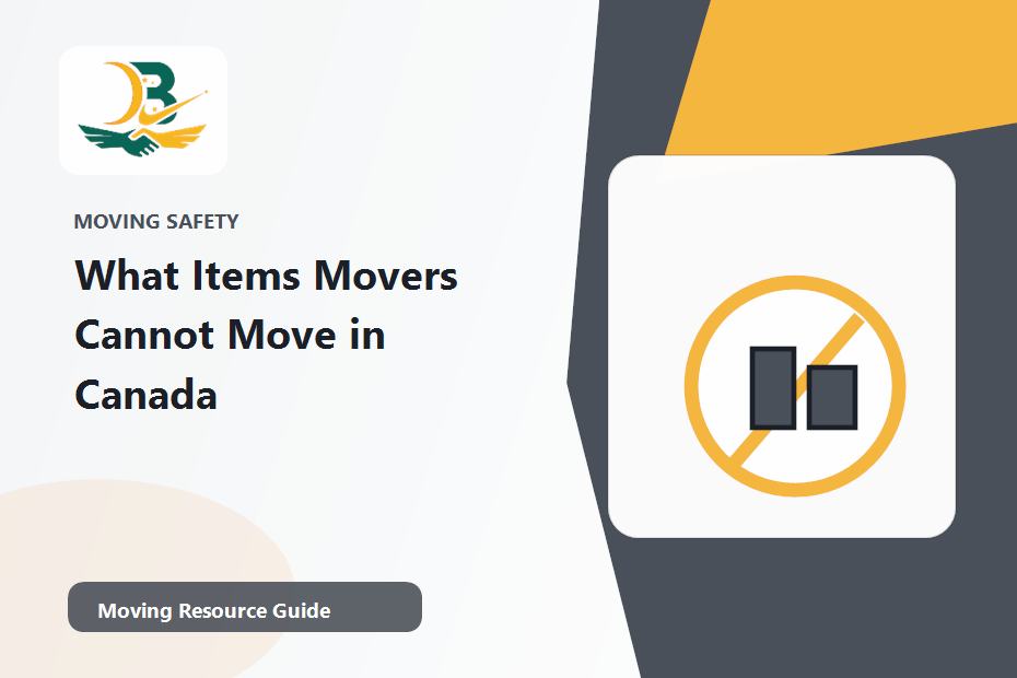 What Items Movers Cannot Move in Canada